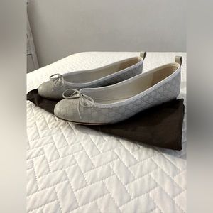 Gucci GG Ali Ballet Flats in Guccissima leather Bow